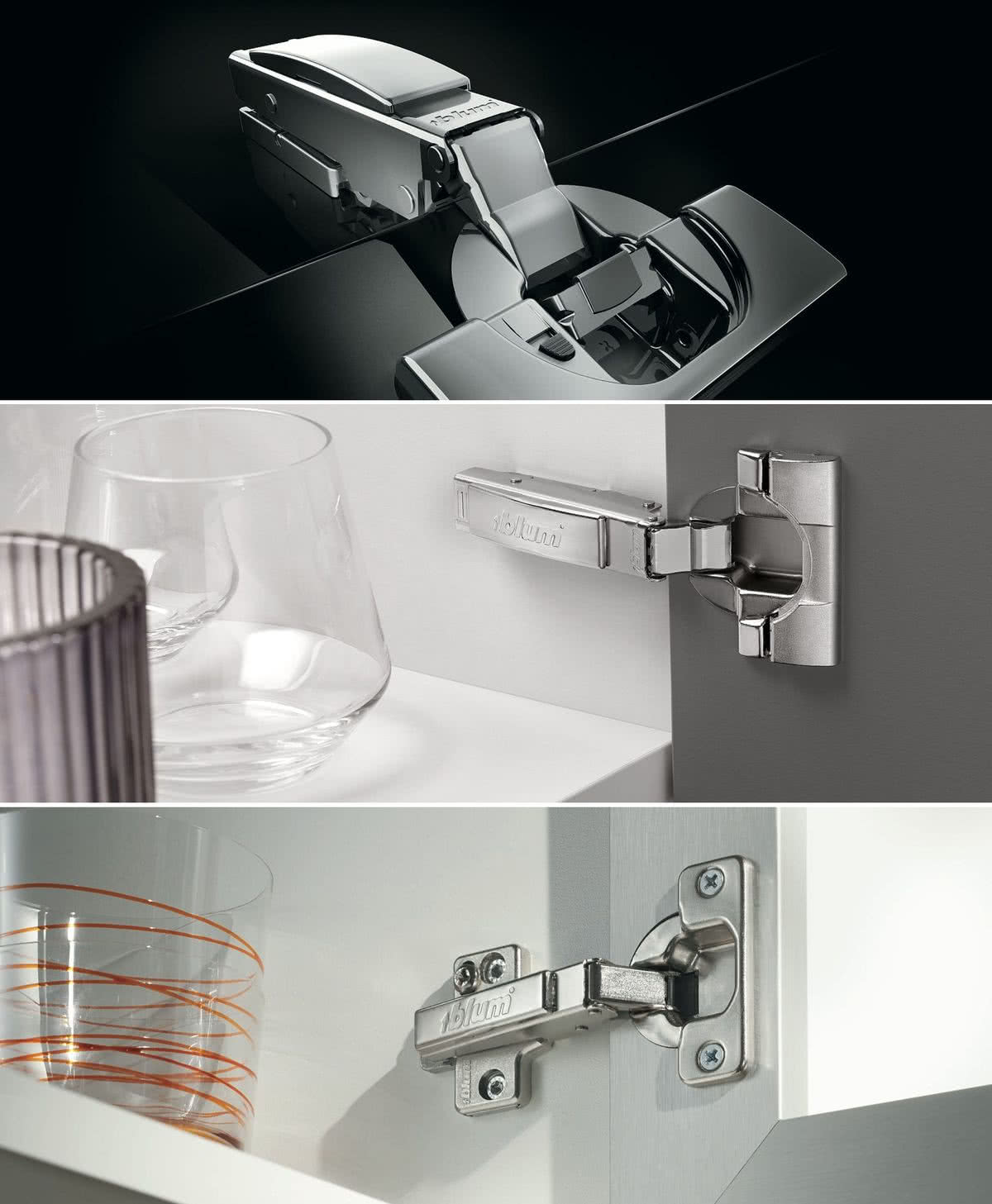 Zawiasy puszkowe do drzwi mebli kuchennych: CLIP top BLUMOTION, CLIP top, MODUL. fot. blum